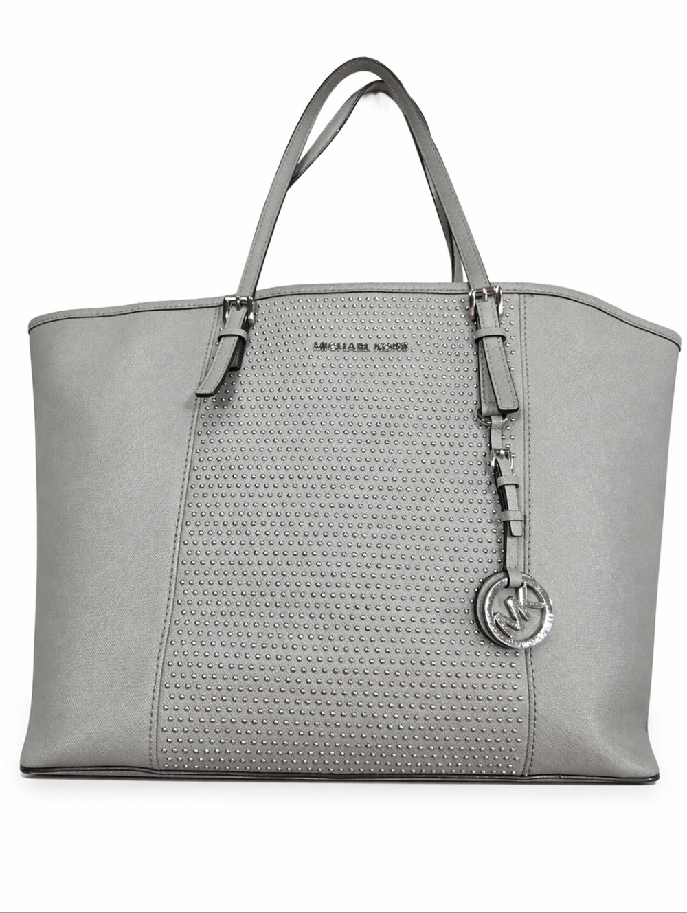 Michael Kors Taupe Perforated Saffiano Tote